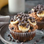 Irresistible Chocolate Chip Banana Muffin