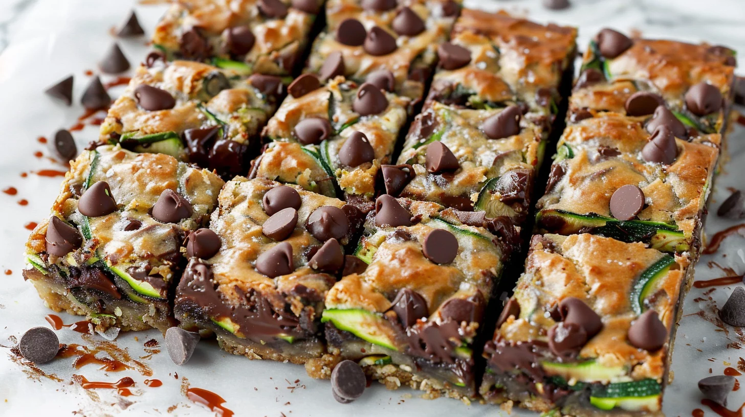 Irresistible Chocolate Chip Zucchini Bars