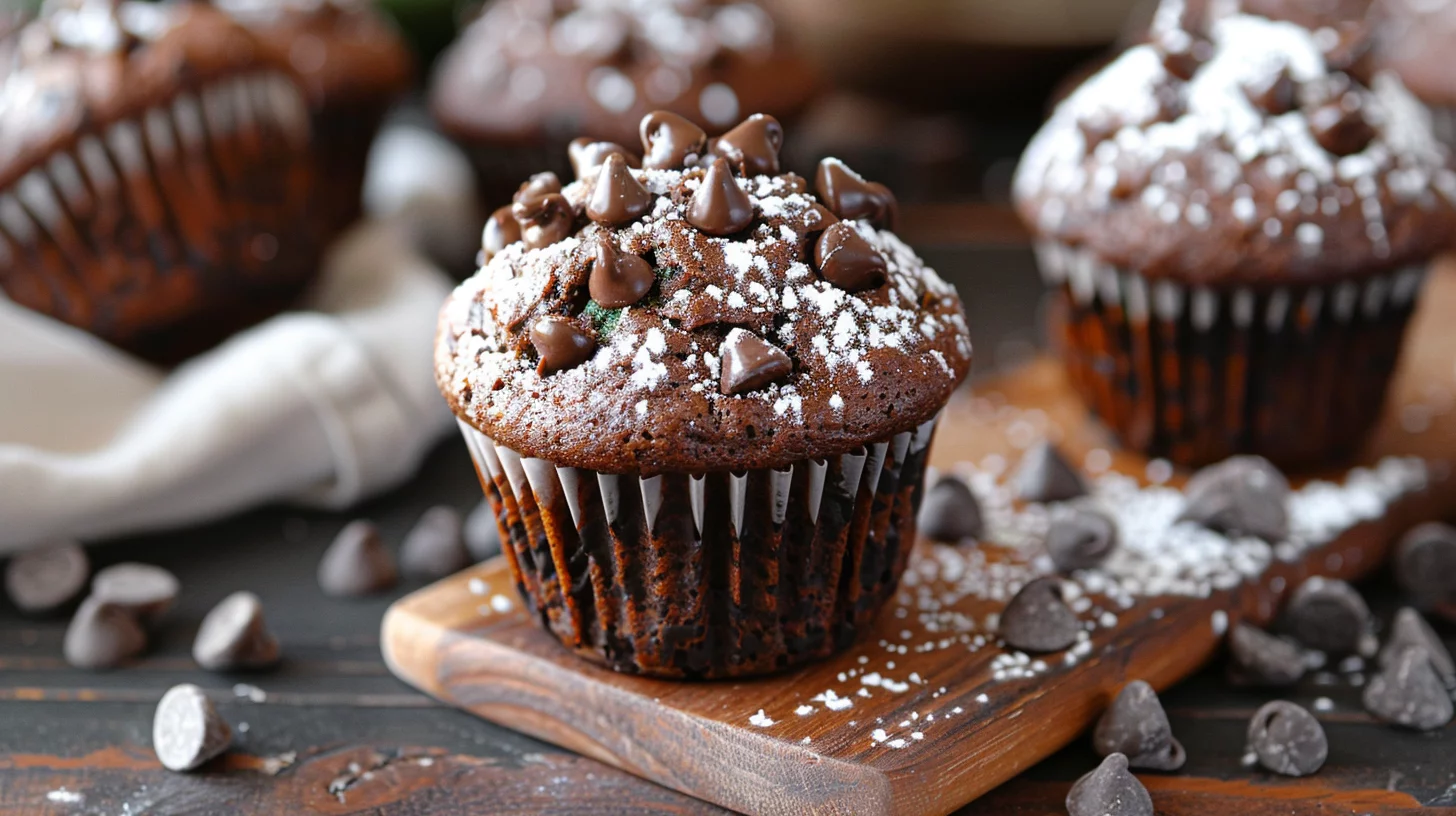 Irresistible Double Chocolate Zucchini Muffins Recipe