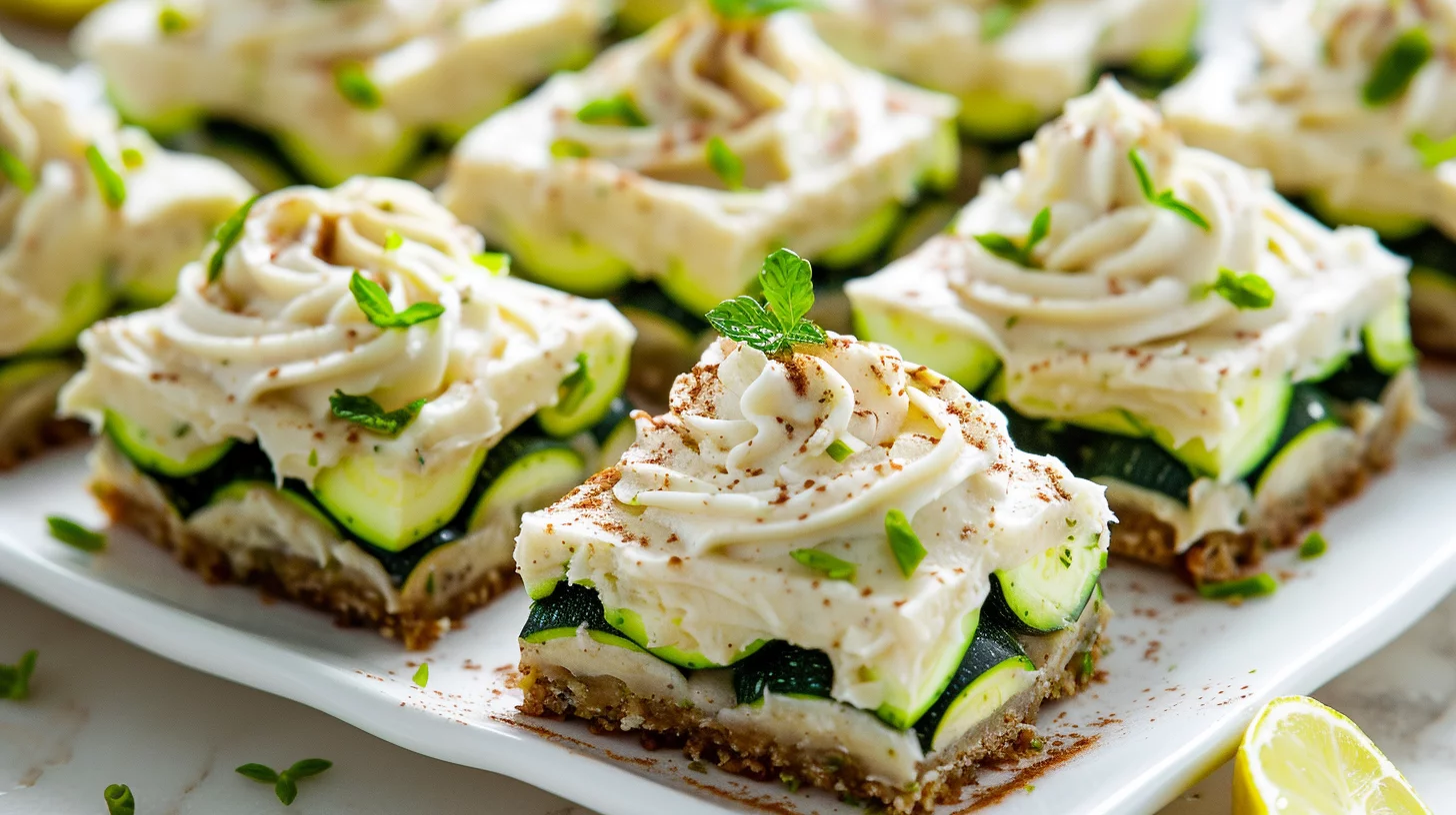 Irresistible Frosted Zucchini Spice Bars To Savor