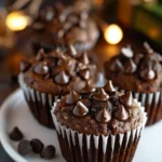 Irresistibly Moist Double Chocolate Zucchini Muffins