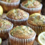 Lemon Poppy Seed Zucchini Muffins
