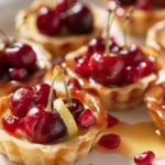 Mini Cherrypomegranate Tartlets With Tangy Glaze