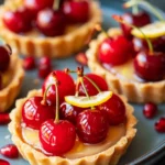 Mini Cherrypomegranate Tartlets With Tangy Glaze