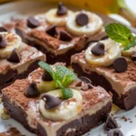 No Bake Greek Yogurt Banana Fudge Brownies