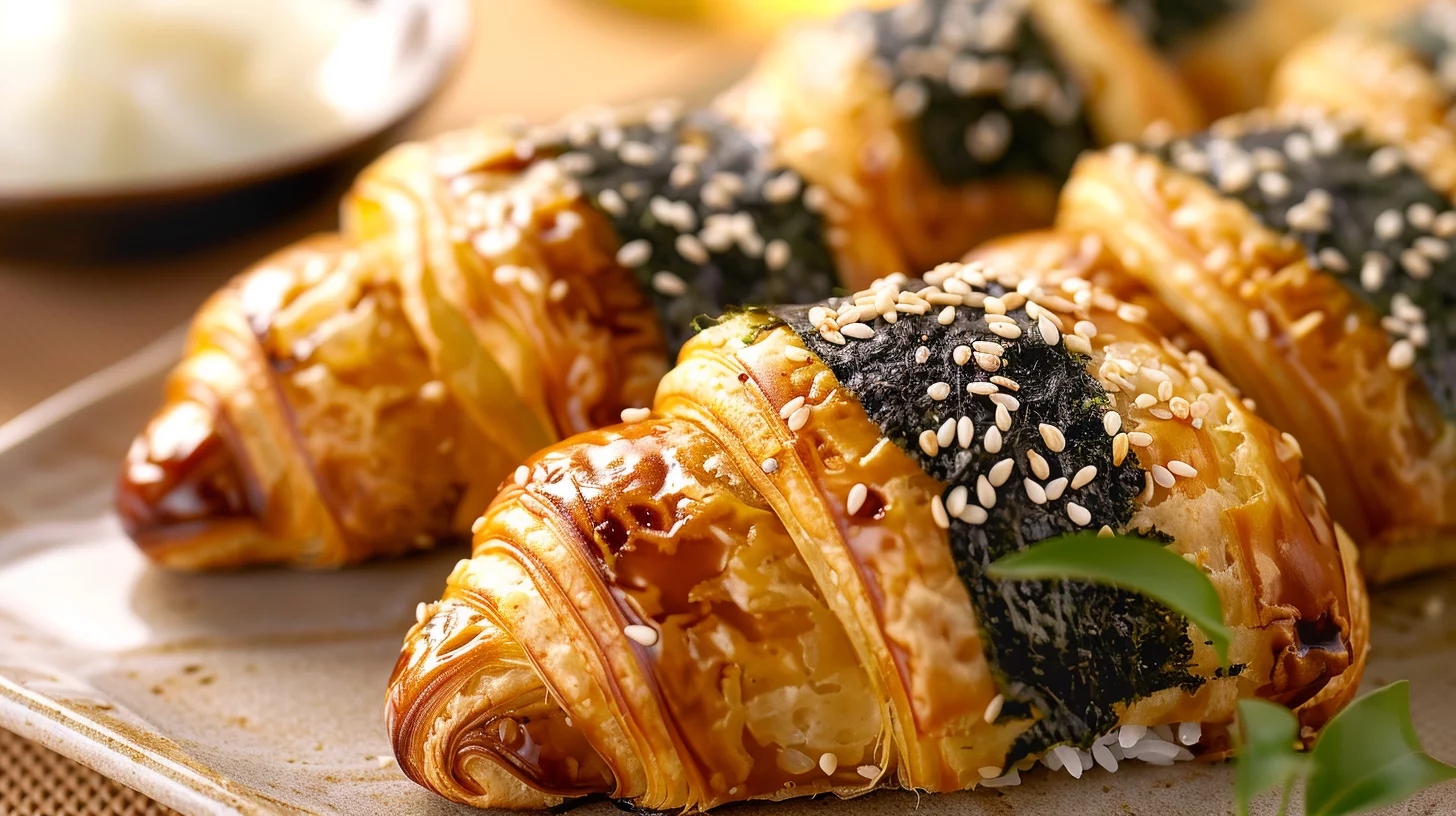 Onigiriinspired Savorysweet Nori Croissant