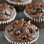 Paleo Chocolate Zucchini Muffins Gluten Free