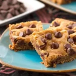 Peanut Butter Chocolate Chip Breakfast Blondies