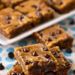 Peanut Butter Chocolate Chip Breakfast Blondies