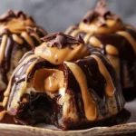 Peanut Butter Yogurt Lava Cakes