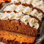 Pumpkin Bread With Cream Cheese Frosting