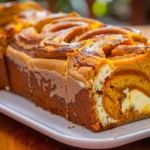 Pumpkin Cream Cheese Swirl Bread
