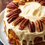 Pumpkin Spice Gooey Cake With Cream Cheese Frosting