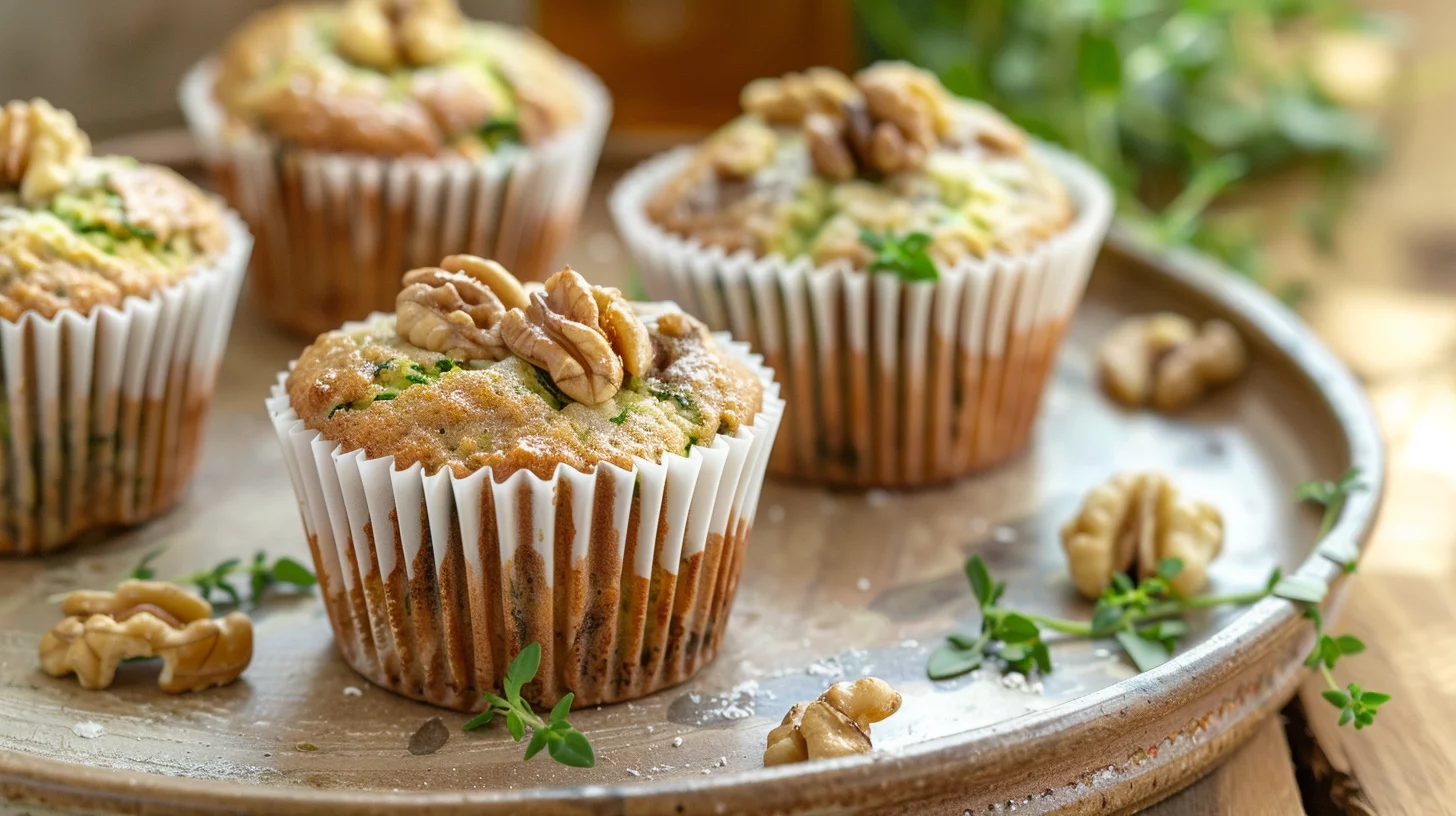 Quick Almond Flour Zucchini Muffins