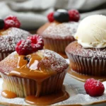 Salted Caramel Lava Cupcakes