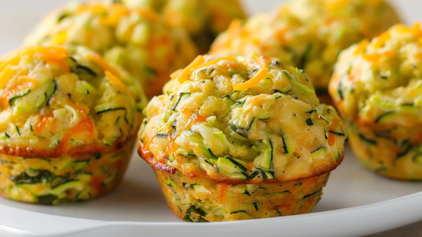 Savory Zucchini Chard Muffins