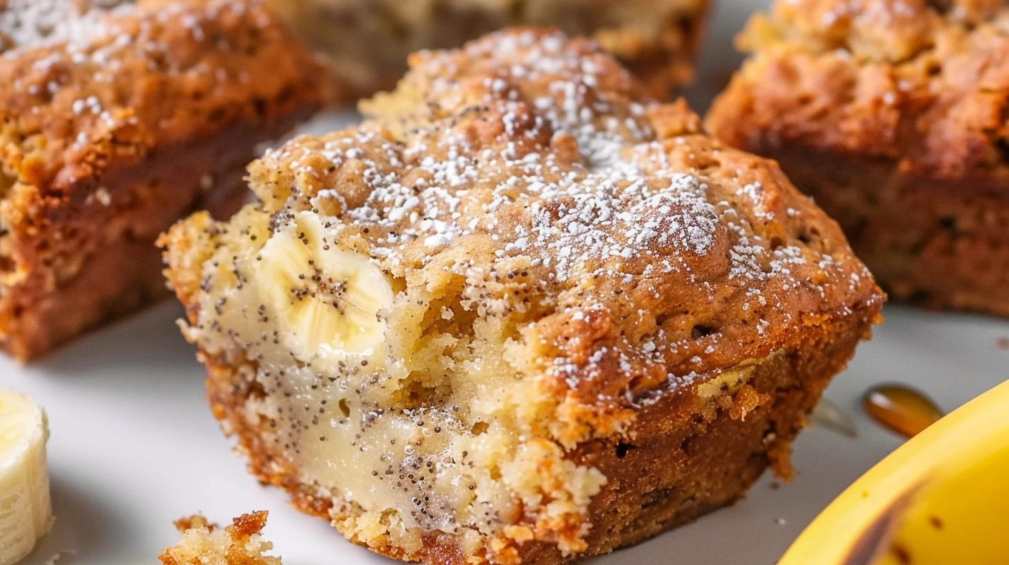 Soft and Chewy Banana Bread Muffin Bars