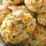 Soft and Tender Zucchini Cheddar Biscuits
