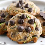Soft Oatmeal Zucchini Dark Chocolate Chip Cookies