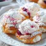 Tiny Sourberry Crème Choux Buns