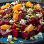 Vibrant Beet and Orange Salad with Creamy Feta and Crunchy Pistachios