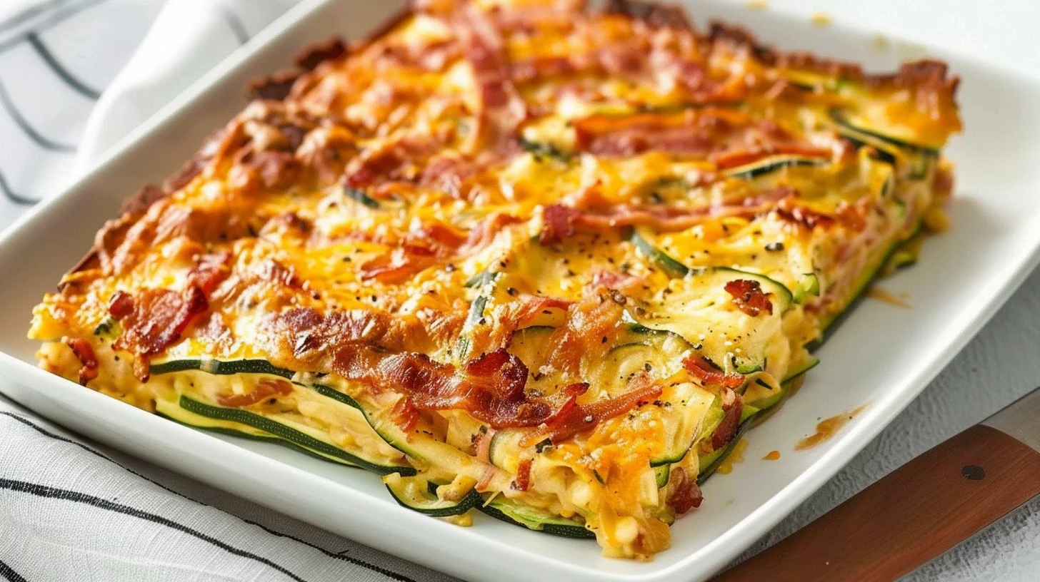 Zucchini and Bacon Slice Recipe