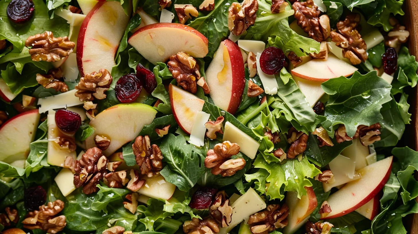 Apple Walnut Salad With Maple Dressing