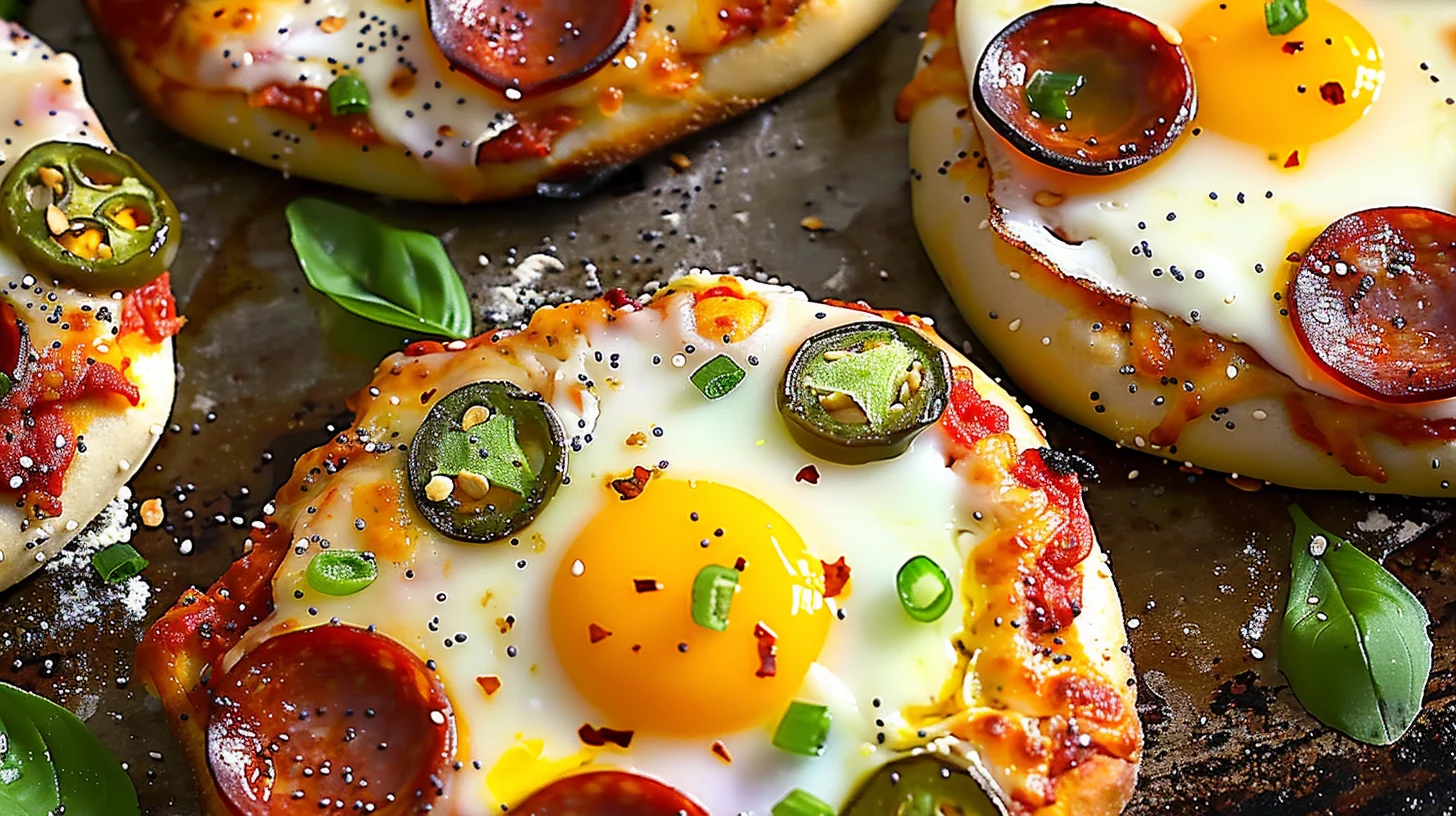 Bagel Breakfast Pizzas