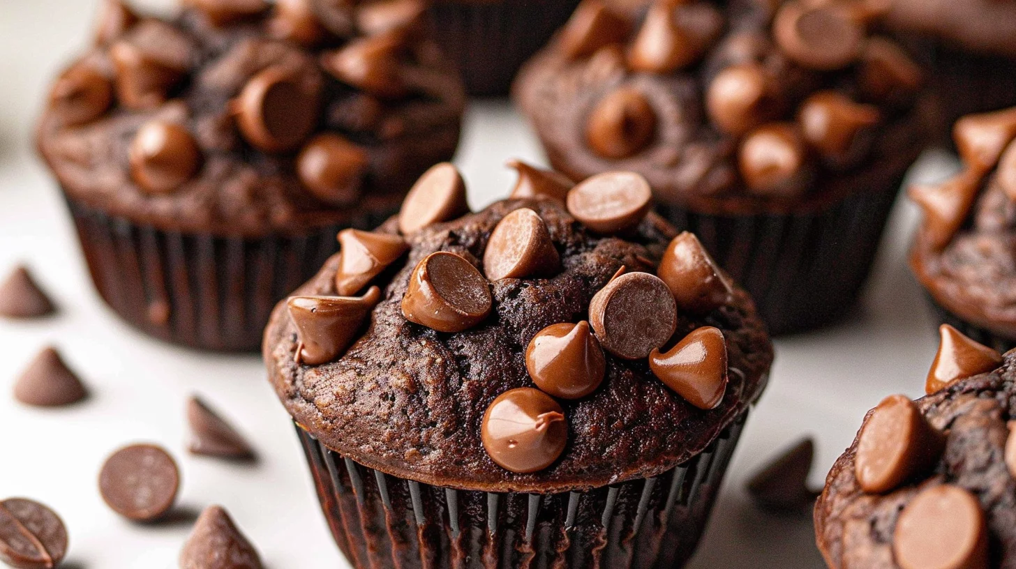 Best Vegan Chocolate Zucchini Muffins