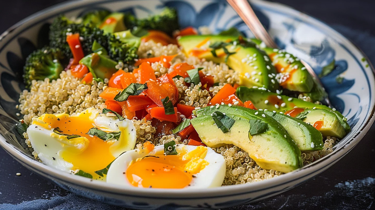 Breakfast Bowls With Quinoa and Veggies