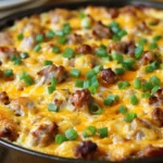 Breakfast Casserole With Eggs and Sausage