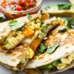 Breakfast Quesadillas Loaded With Cheese