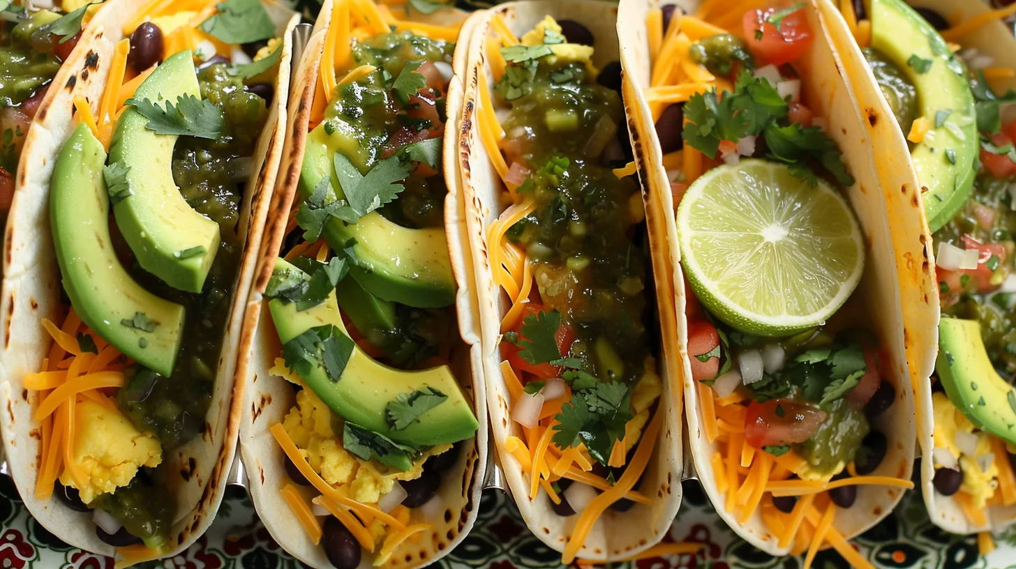 Breakfast Tacos With Salsa Verde