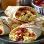 Breakfast Wraps With Bacon and Eggs