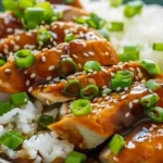 Caramelised Soy Chicken In Garlic Ginger Broth With Rice