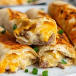 Cheesy Garlic Chicken Wraps