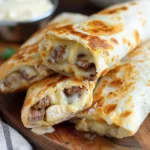 Cheesy Garlic Chicken Wraps