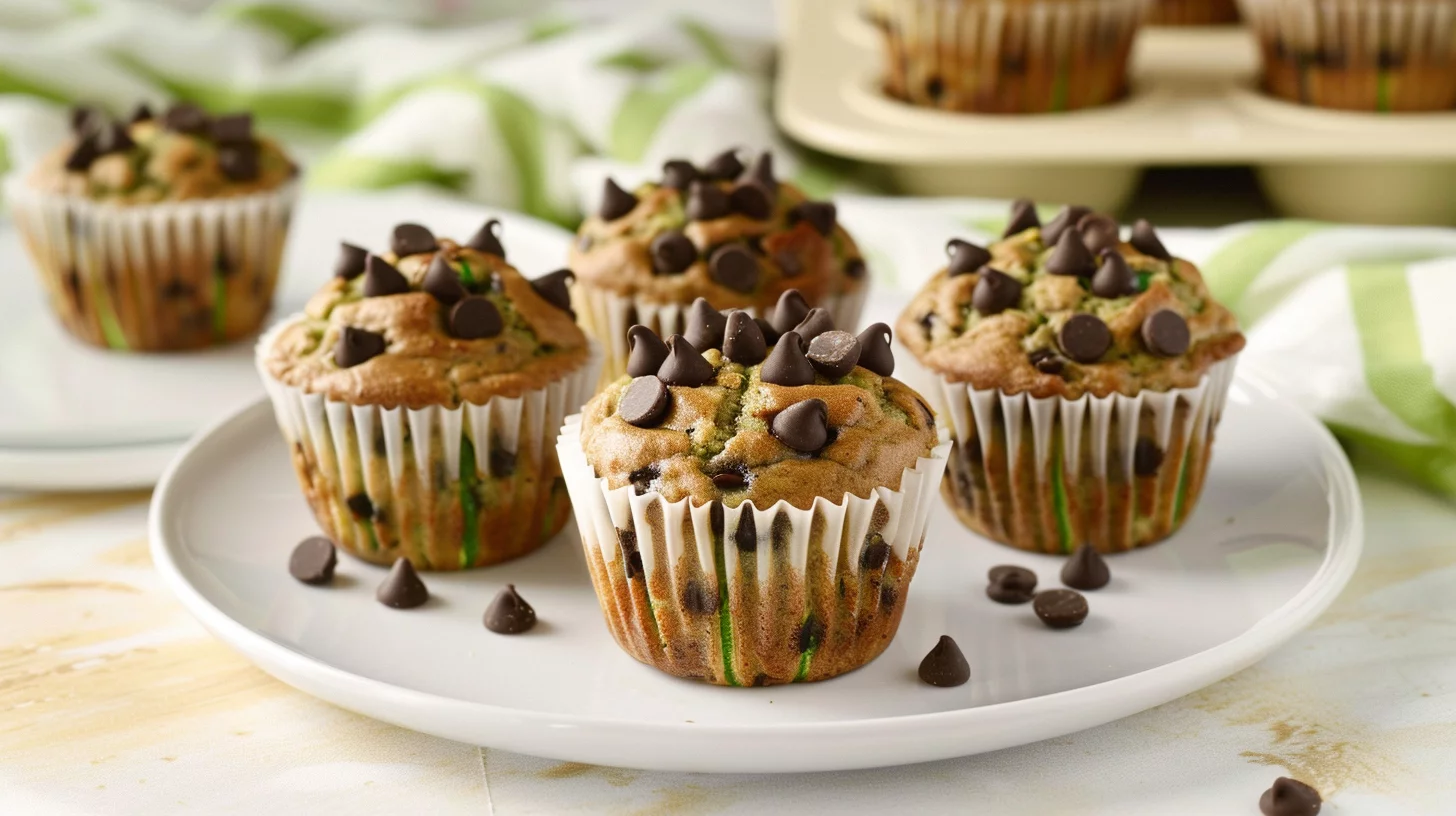 Chocolate Chip Zucchini Muffins Recipe
