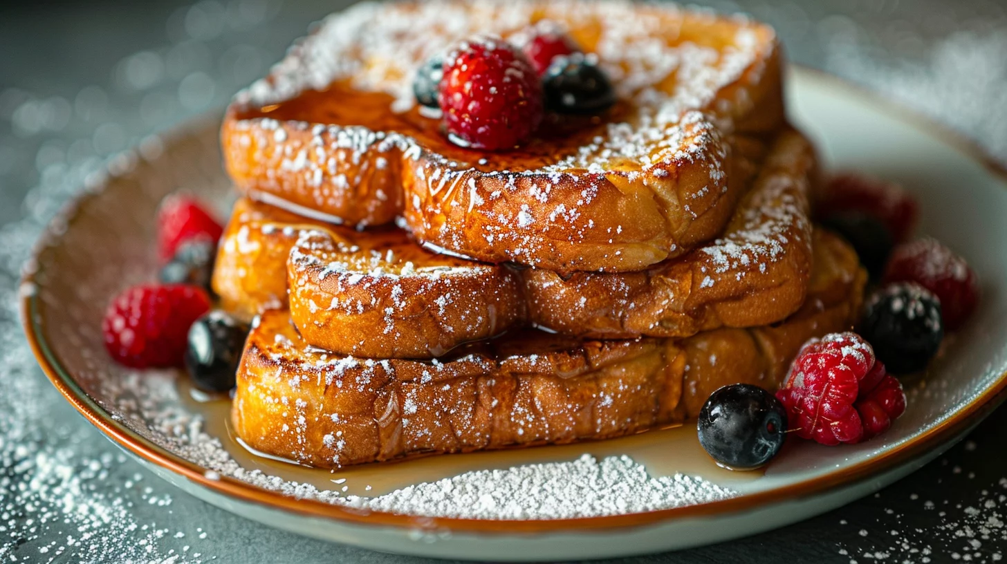 Classic French Toast With Maple Syrup