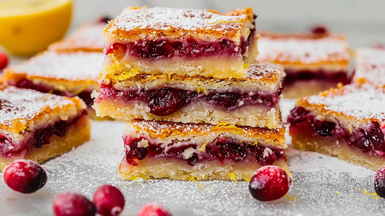 Cranberry Lemon Bars