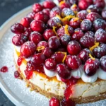 Cranberry Orange Cheesecake