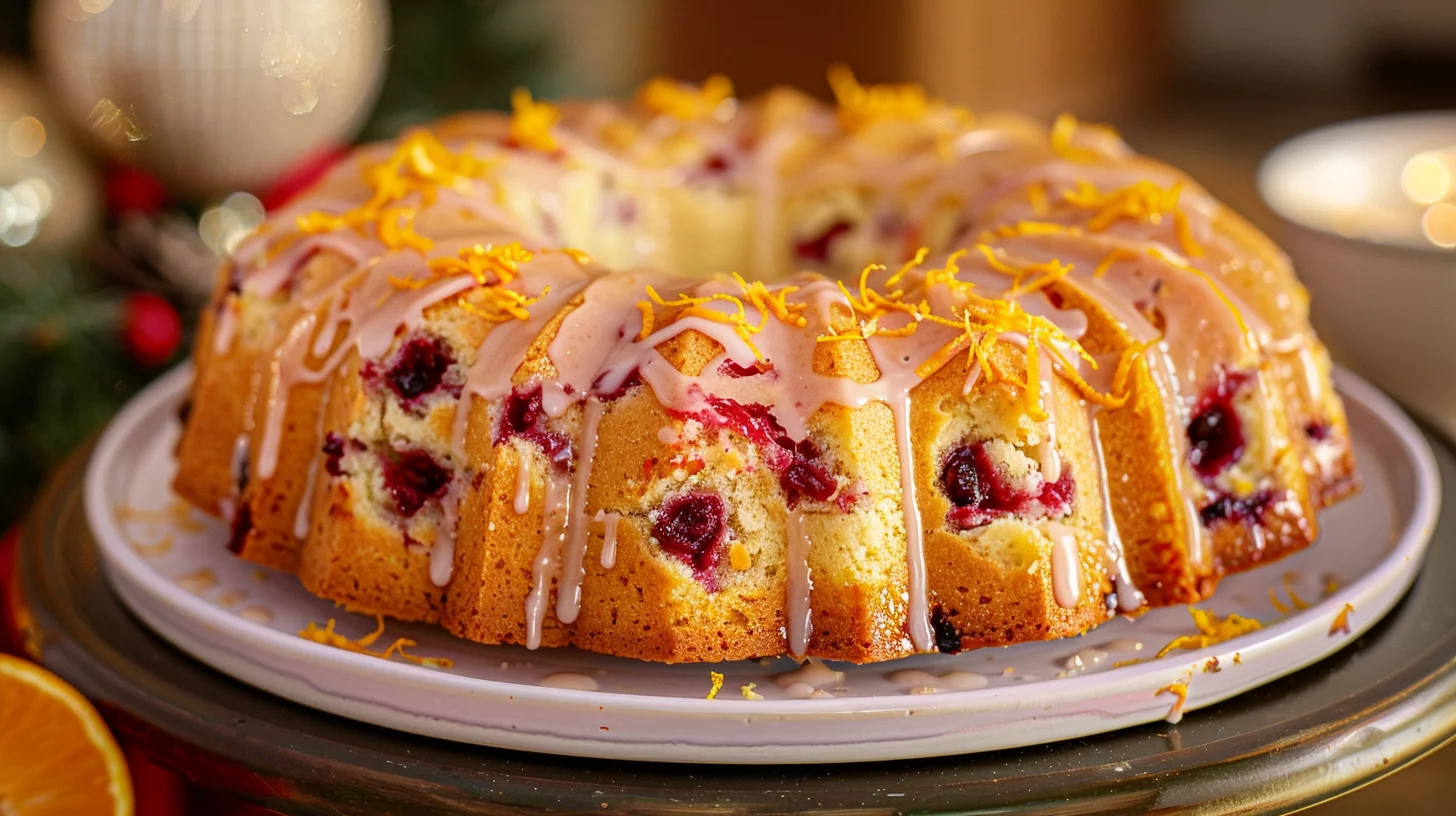 Cranberry Orange Pound Cake