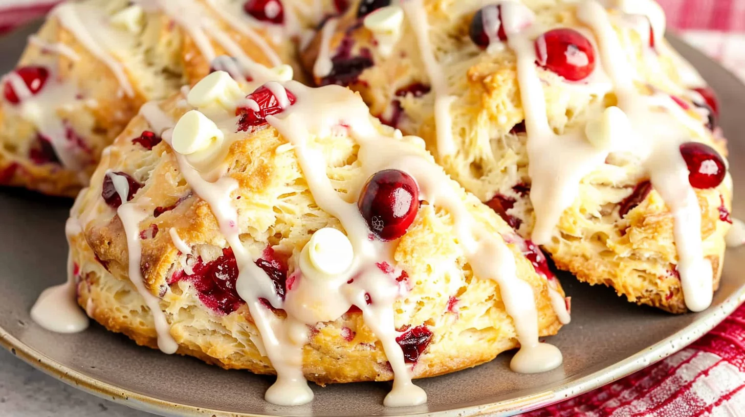Cranberry White Chocolate Scones