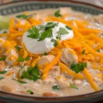 Creamy White Chicken Chili With Sour Cream