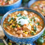 Creamy White Chicken Chili With Sour Cream