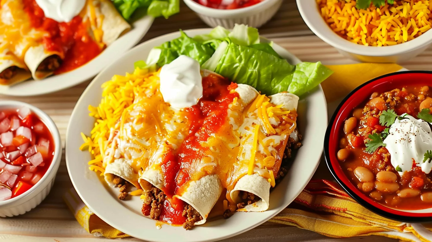 Easy Cheesy Ground Beef Enchiladas