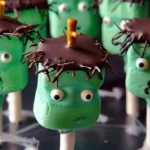 Frankenstein Marshmallow Pops