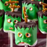 Frankenstein Marshmallow Pops
