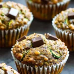 Healthy Banana Zucchini Muffins