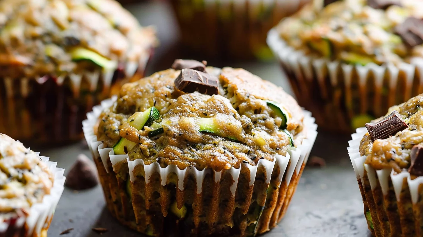 Healthy Banana Zucchini Muffins